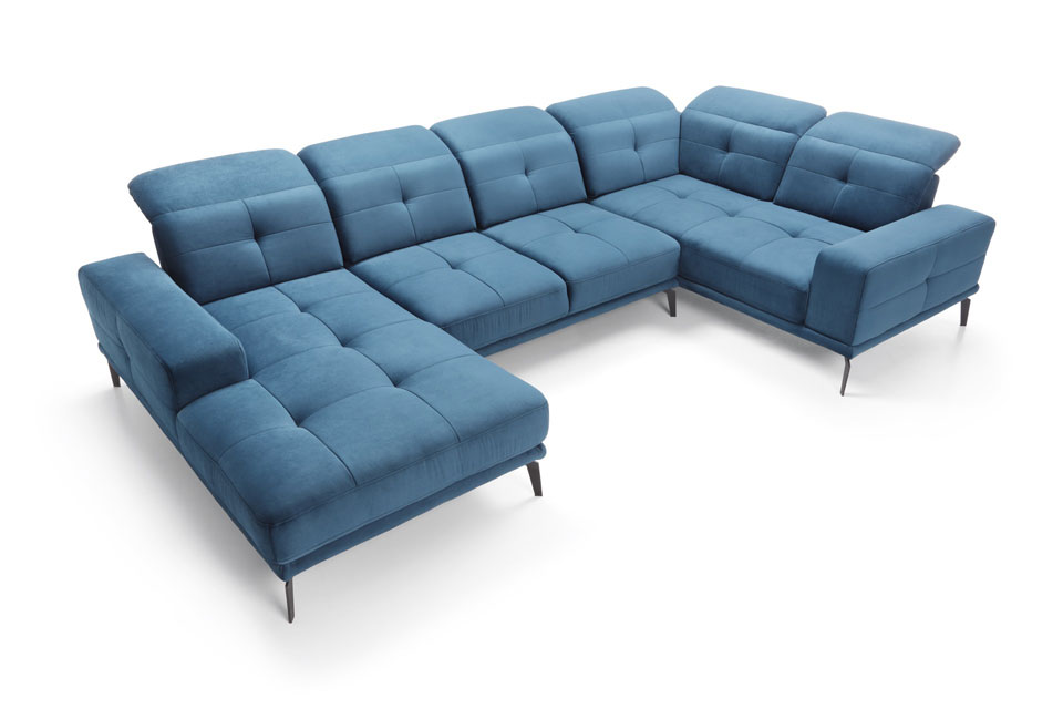 Colțar în formă de U Nicolette (Gri deschis) (D)