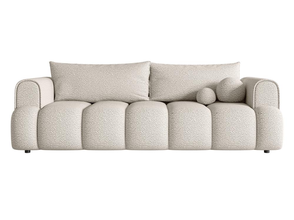 Canapea trei locuri Didier (bej deschis + negru)