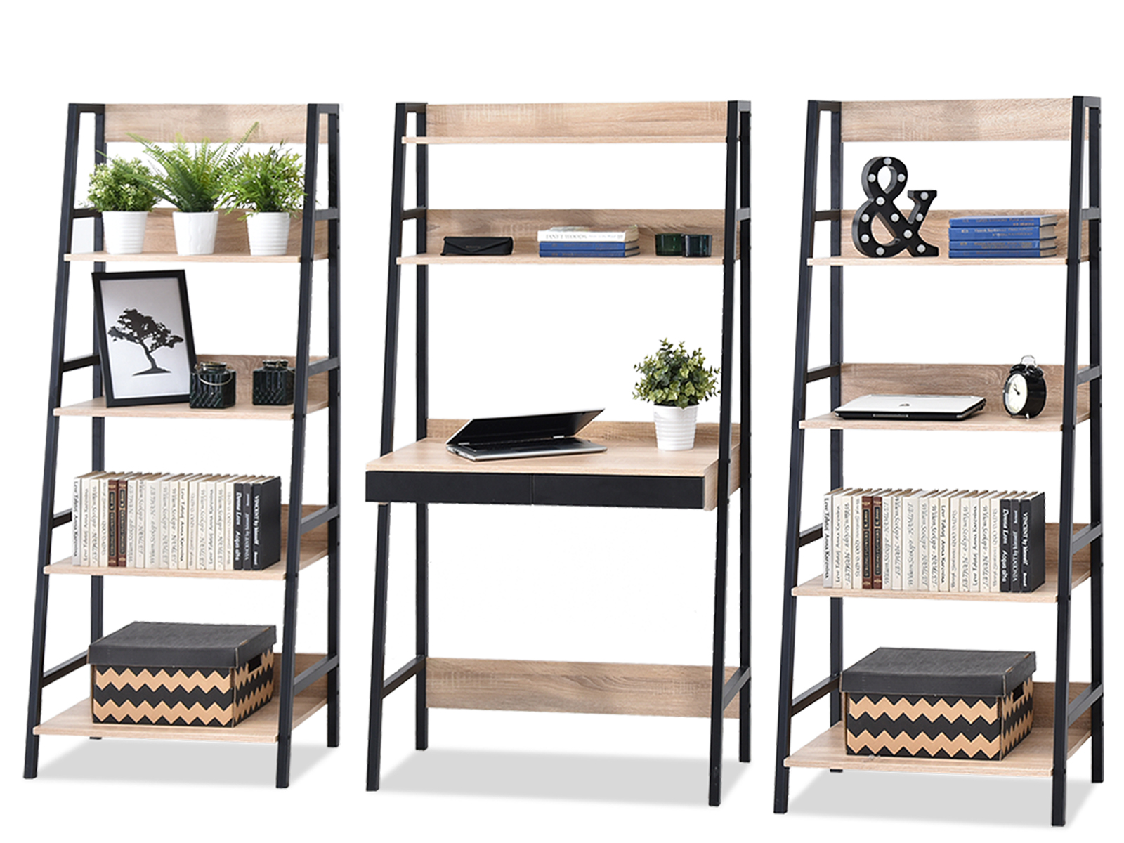 Birou Boge Z (negru sonoma + negru)