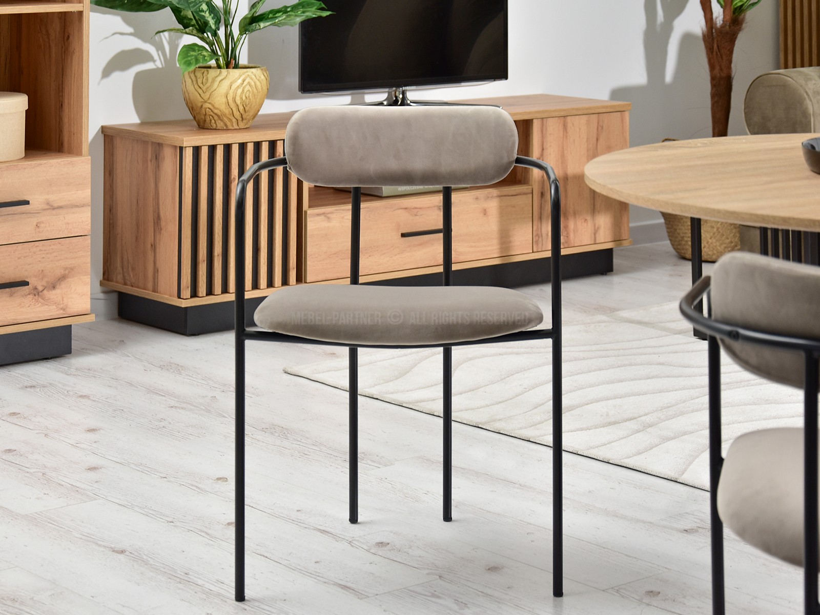 Scaun Magnus (bej + negru)