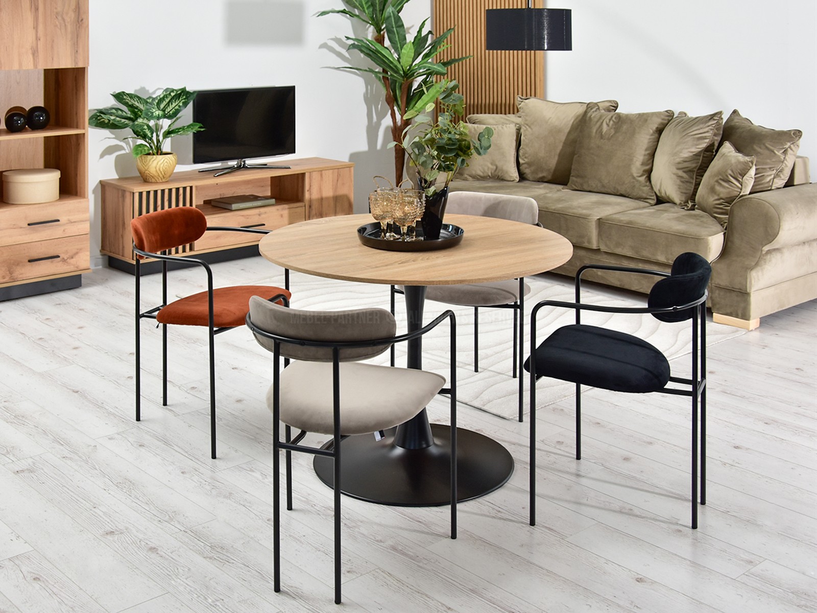 Scaun Magnus (bej + negru)