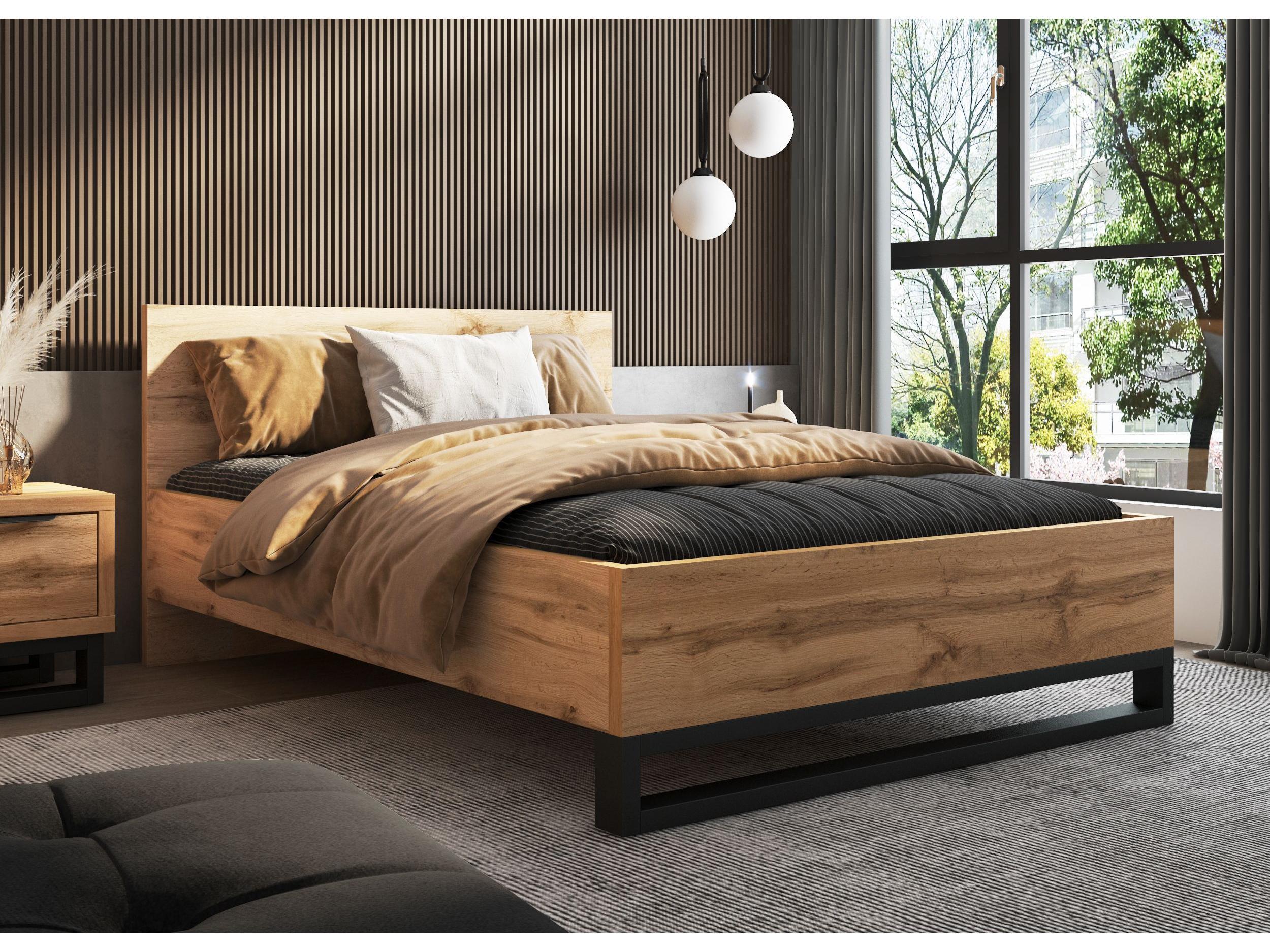 Pat matrimonial Helles 140 (stejar wotan + Negru)