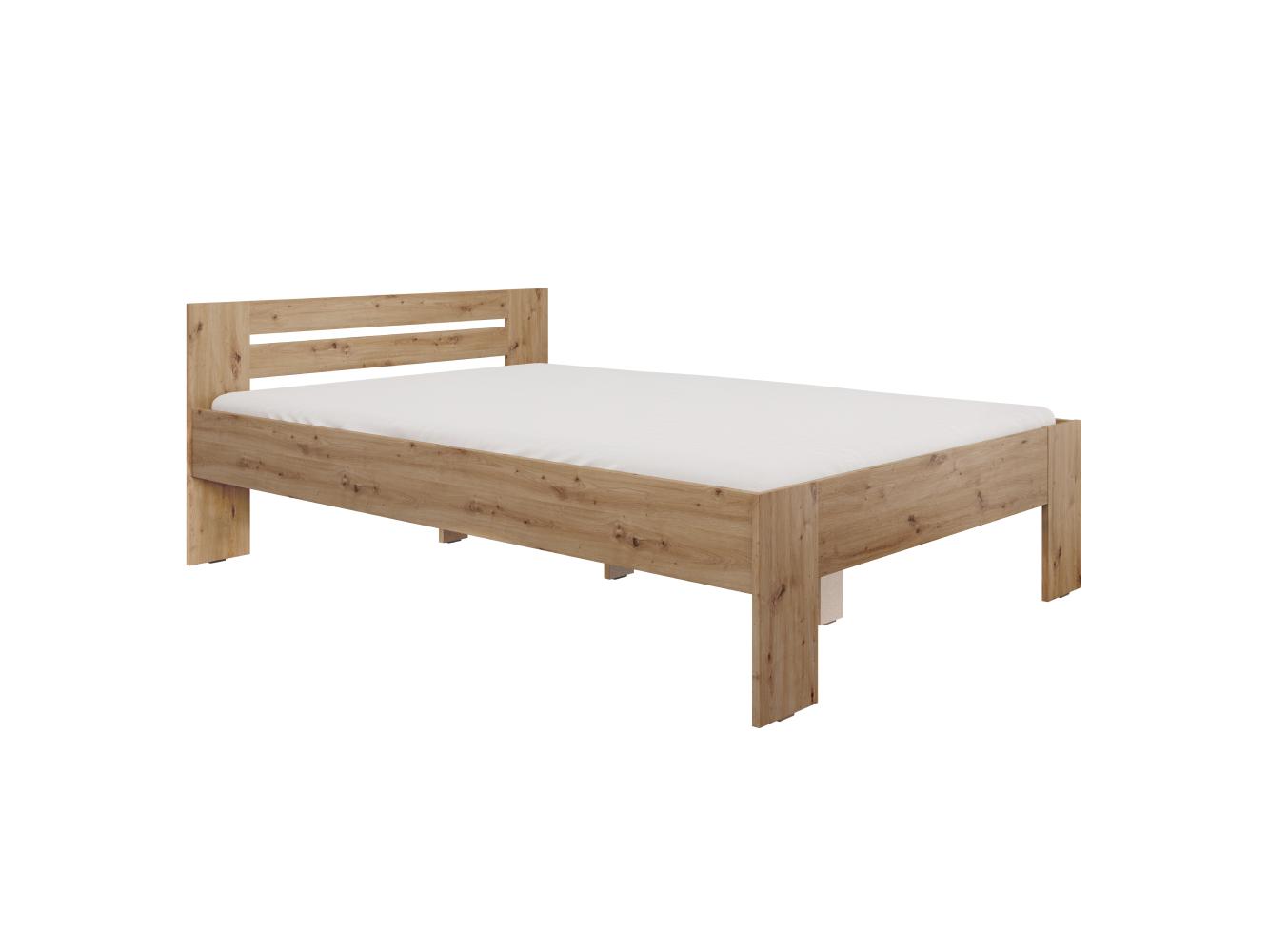 Pat matrimonial 140x200 cm Boyard (stejar artisan)