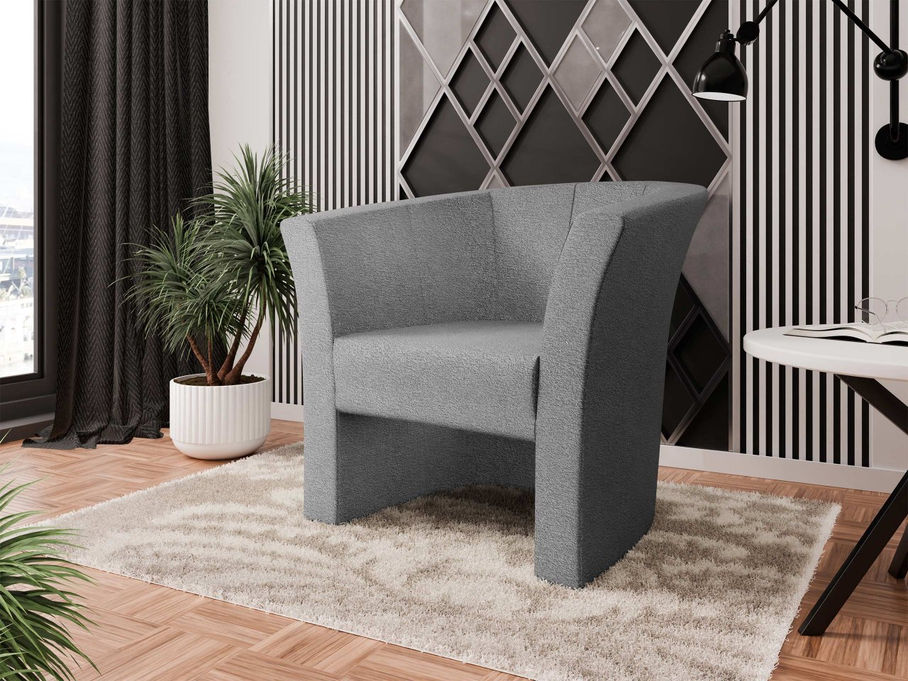 Fotoliu Kerkar (gri) *resigilat